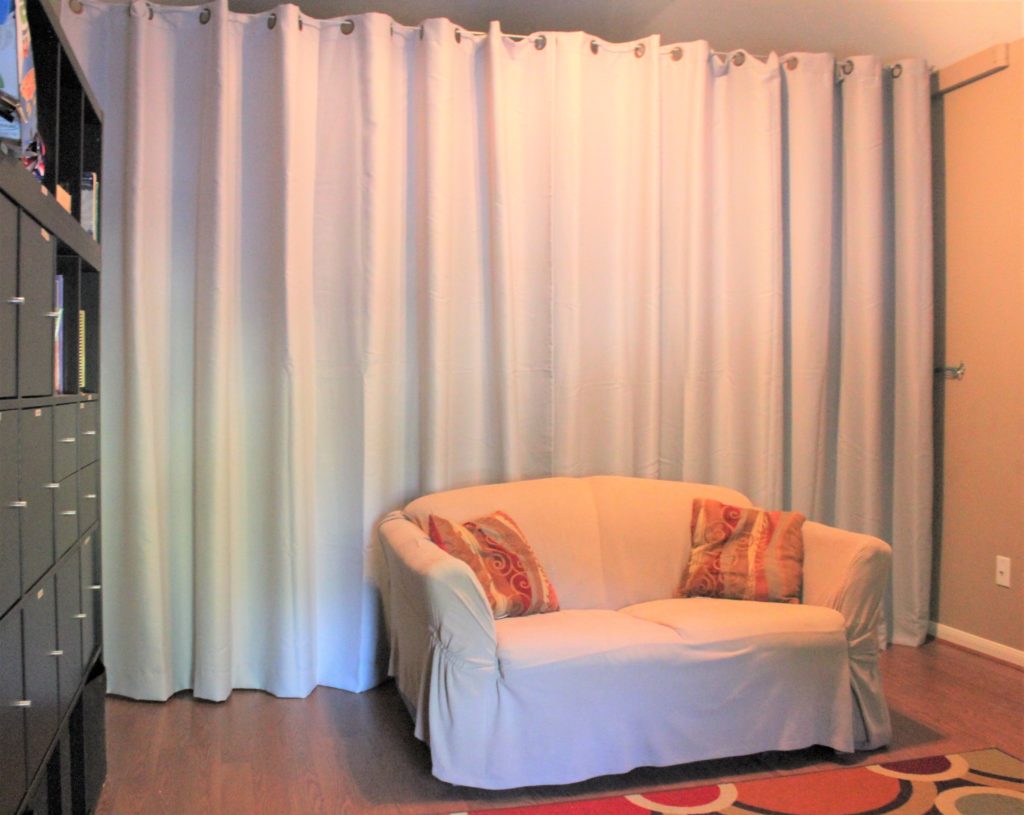 living room divider curtain